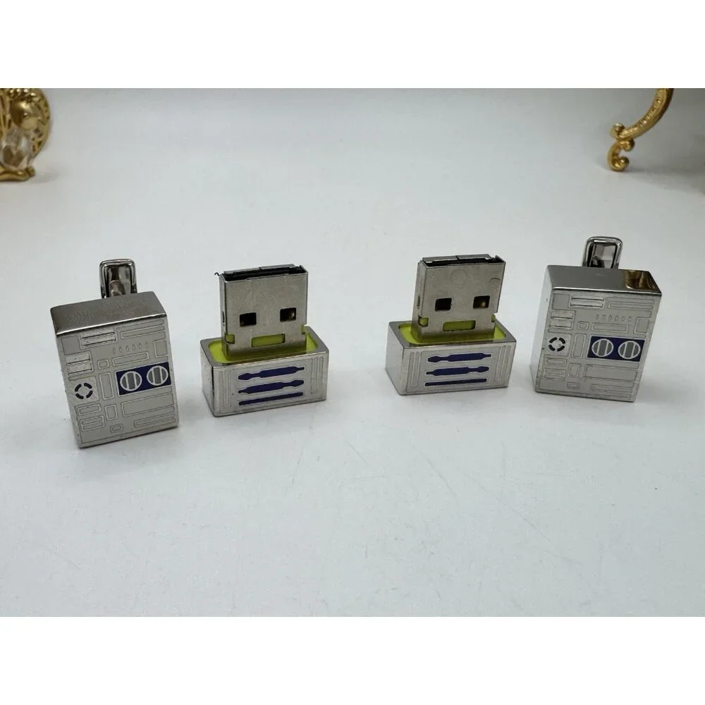 Star Wars Lucas Films R2D2 Cufflinks Jewelry 4GB USB Flash Drive Whit Box - Picture 8 of 12
